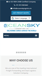 Mobile Screenshot of oceanskylogistics.in